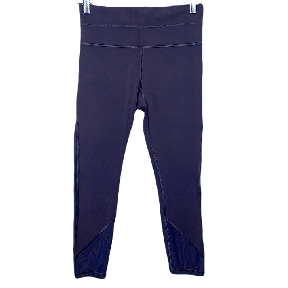 Athleta Plum Purple Mesh Back Leggings Women’s Small Petite